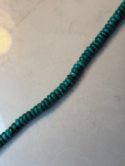 5mm Rondelle Hubei Turquoise