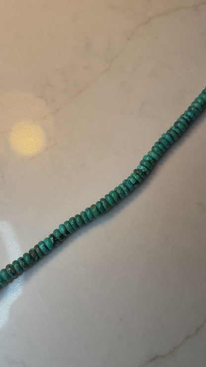 5mm Rondelle Hubei Turquoise